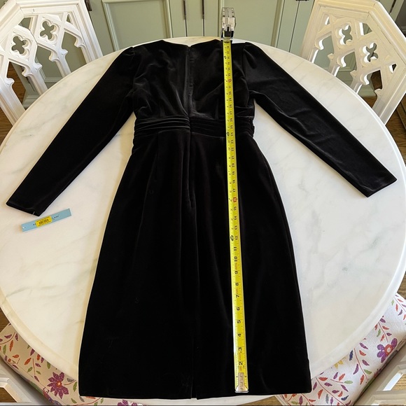 Antonio Melani Velvet Dress Black Sz 2 - Picture 9 of 13